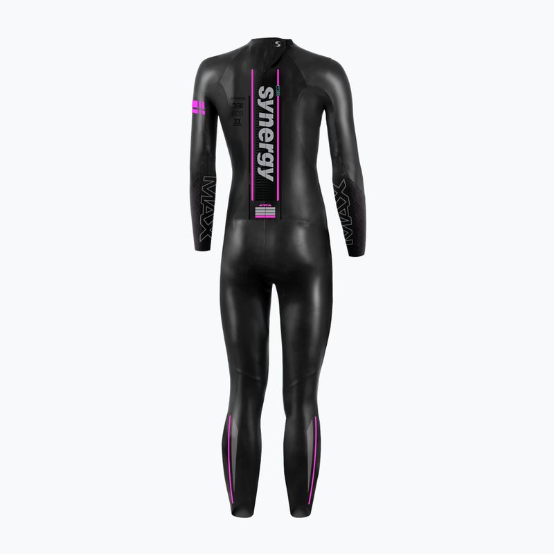 Гідрокостюм для тріатлону жіночий Synergy Endorphin Full Sleeve 5/3 мм black/pink 2