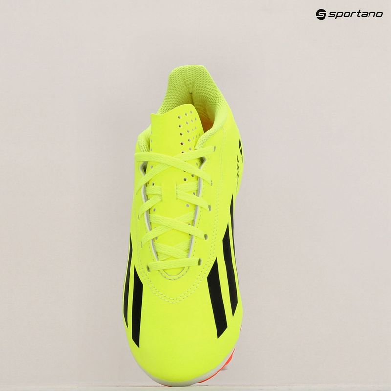 Кросівки футбольні дитячі adidas X Crazyfast Club FxG team solar yellow/core black/cloud white 9