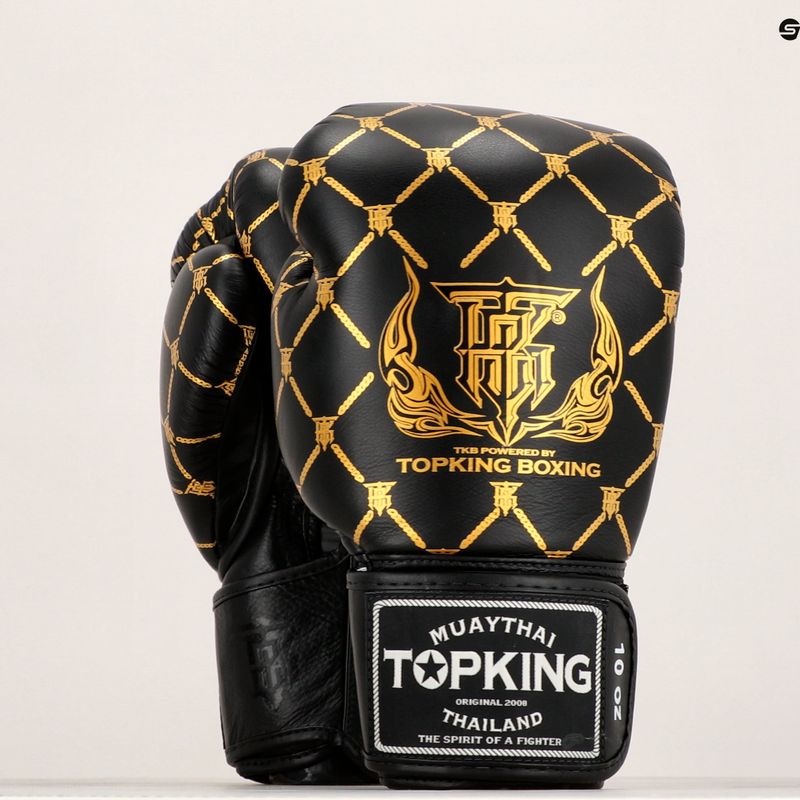 Рукавиці боксерські Top King Boxing Chain black/gold 6