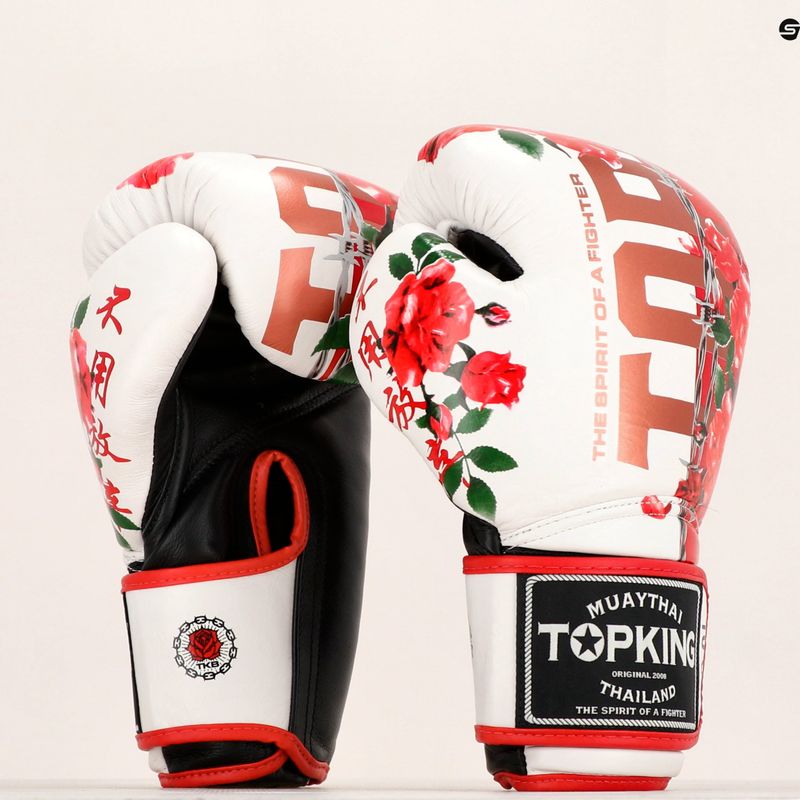Рукавиці боксерські Top King Boxing Rose white 6
