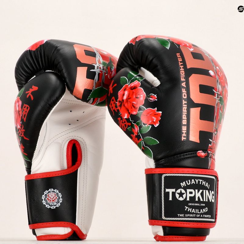 Рукавиці боксерські Top King Boxing Rose white/black 6