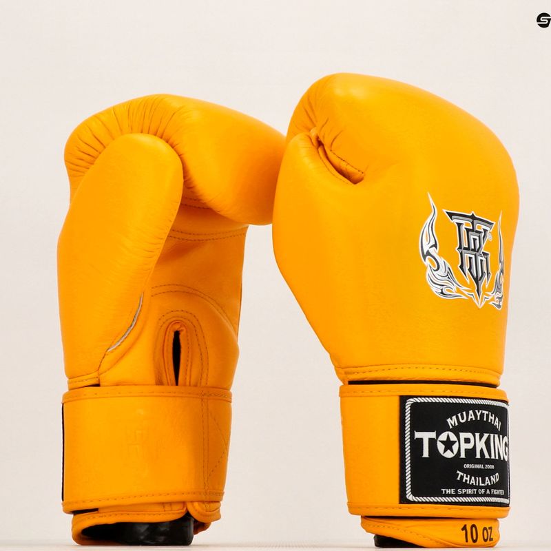 Рукавиці боксерські Top King Muay Thai Ultimate yellow 6