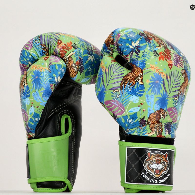 Рукавиці боксерські Top King Boxing Wild Tiger black/green 6