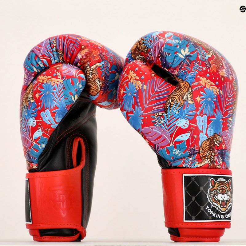 Рукавиці боксерські Top King Boxing Wild Tiger black/red 6