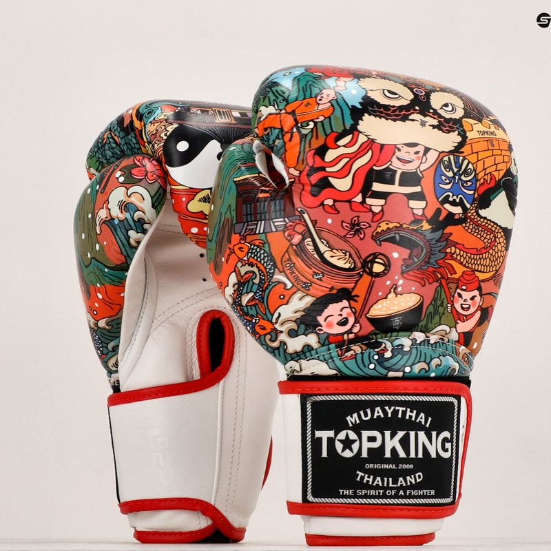 Рукавиці боксерські Top King Boxing Culture white/red TKBGCT-1C1 7