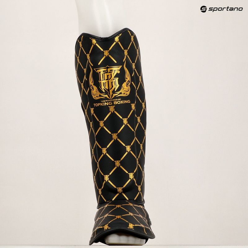 Захист для гомілок та стоп Top King Chain Semi Leather black/gold 6