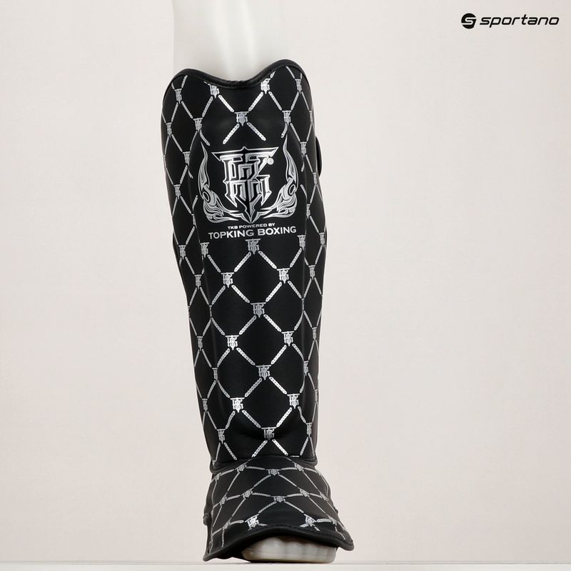 Захист для гомілок та стоп Top King Chain Semi Leather black/silver 6