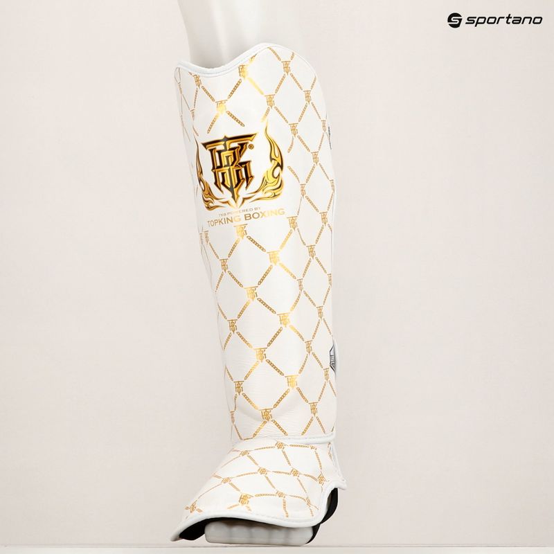 Захист для гомілок та стоп Top King Chain white/gold 8