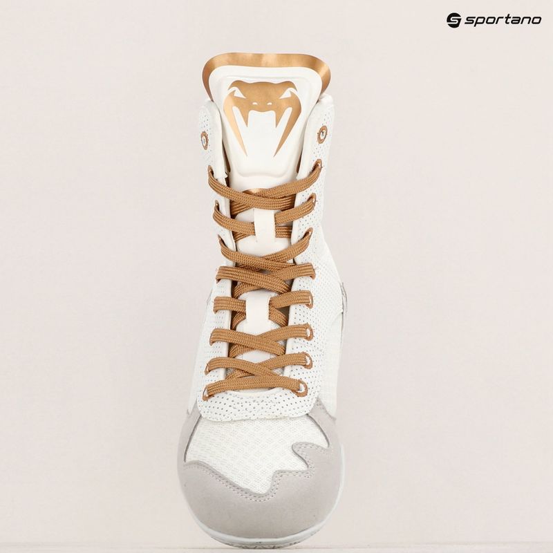 Кросівки боксерські Venum Elite Boxing white/gold 20