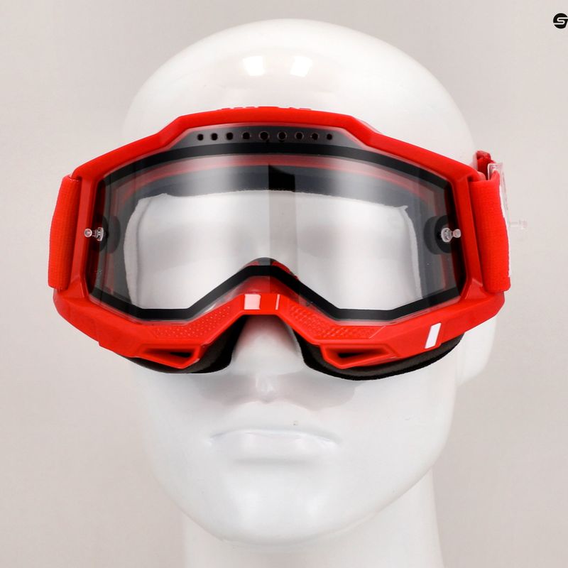 Окуляри велосипедні 100% Accuri 2 Enduro MTB neon/red/clear 7