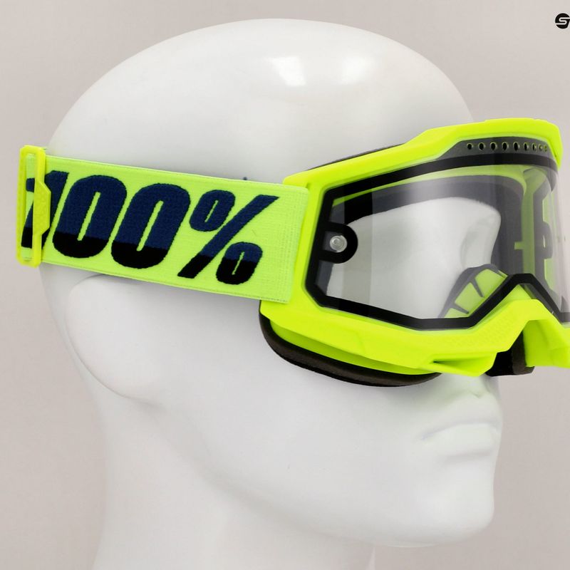 Окуляри велосипедні 100% Accuri 2 Enduro MTB fluo/yellow/clear 7