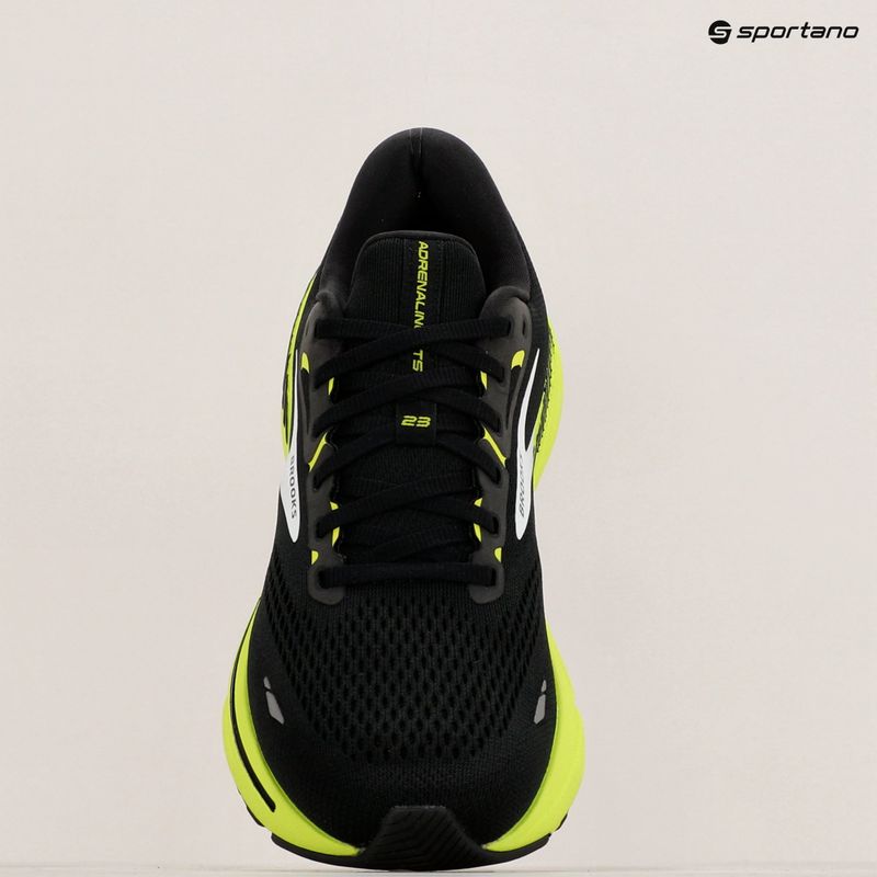Кросівки для бігу чоловічі Brooks Adrenaline GTS 23 black/green/white 9