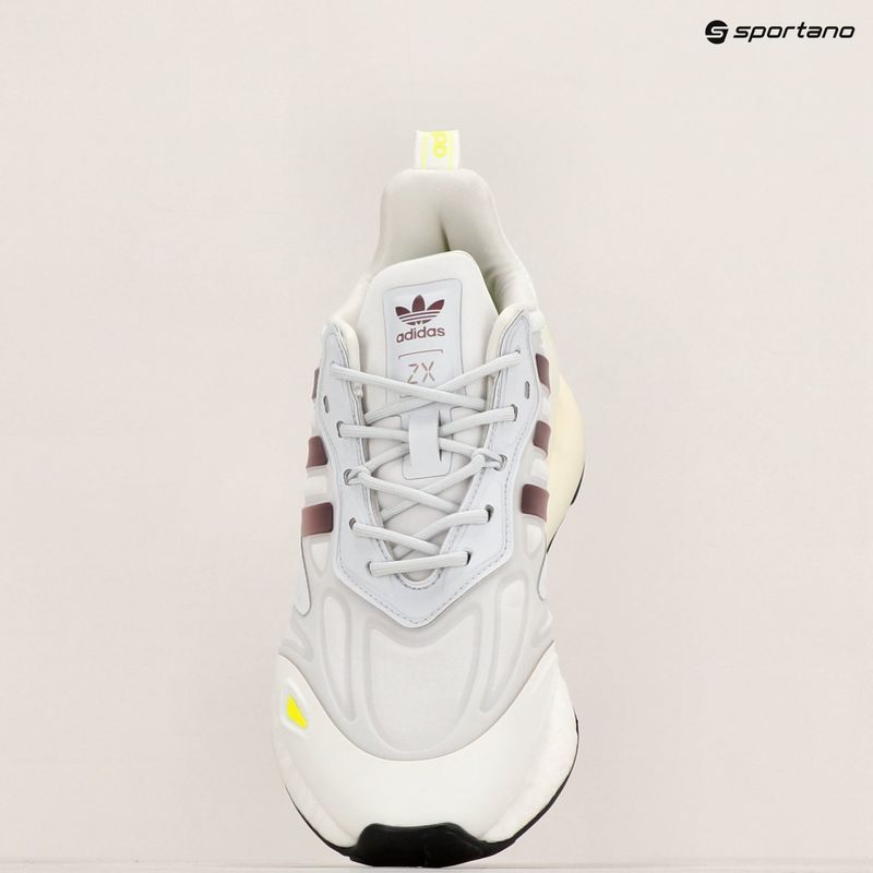 Кросівки дитячі adidas ZX 2K Boost 2.0 crystal white/solar yellow/off white 9