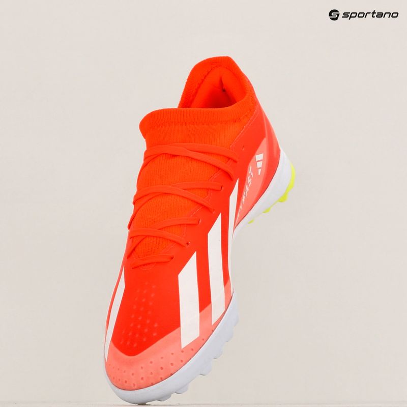 Кросівки футбольні чоловічі adidas X Crazyfast League TF solar red/cloud white/team solar yellow 12