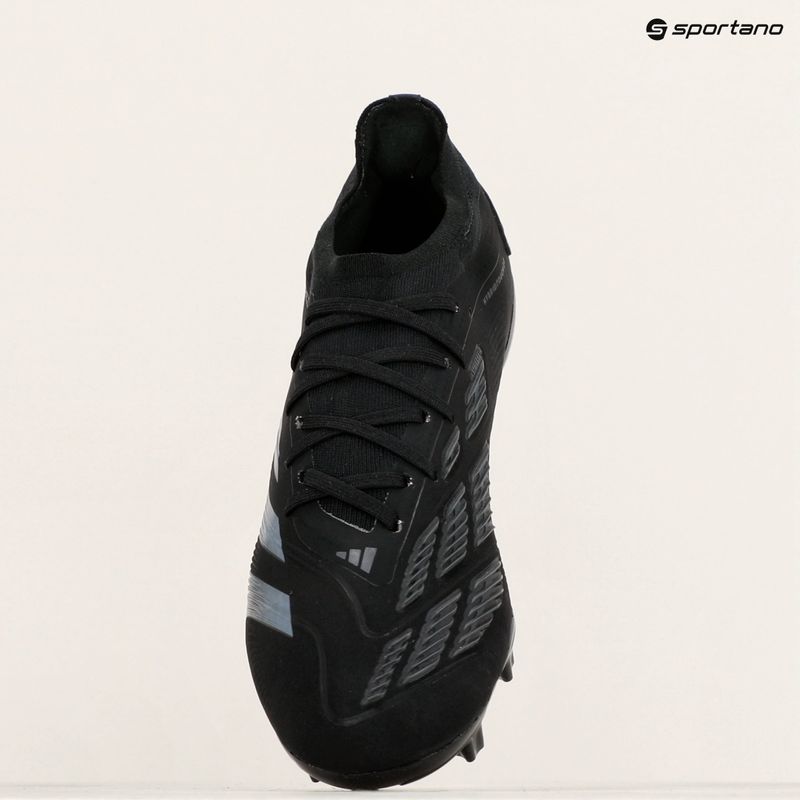 Кросівки футбольні чоловічі adidas Predator Pro FG core black/carbon 10