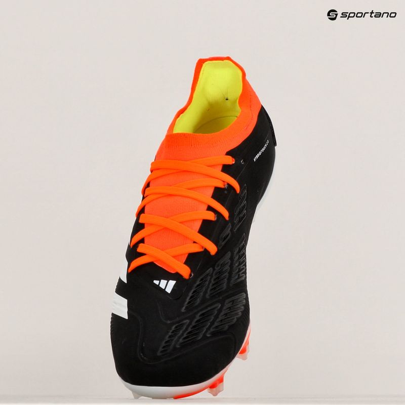 Кросівки футбольні чоловічі adidas Predator Pro FG core black/cloud white/solar red 10
