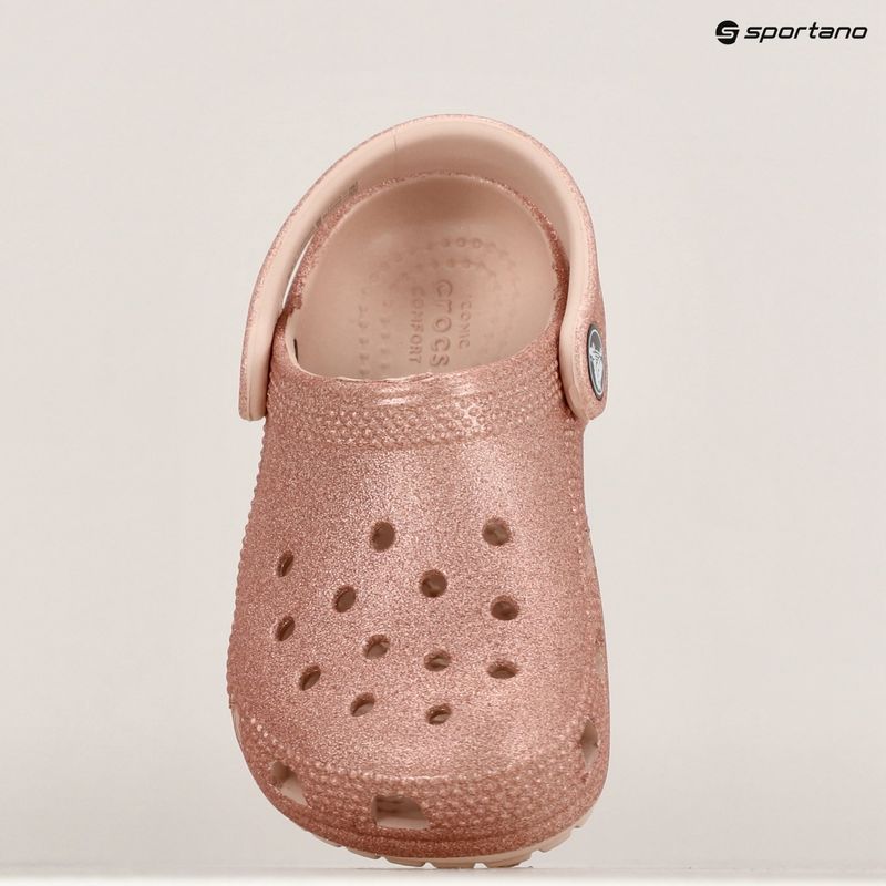 Шльопанці дитячі Crocs Classic Glitter Clog Toddler quartz glitter 16