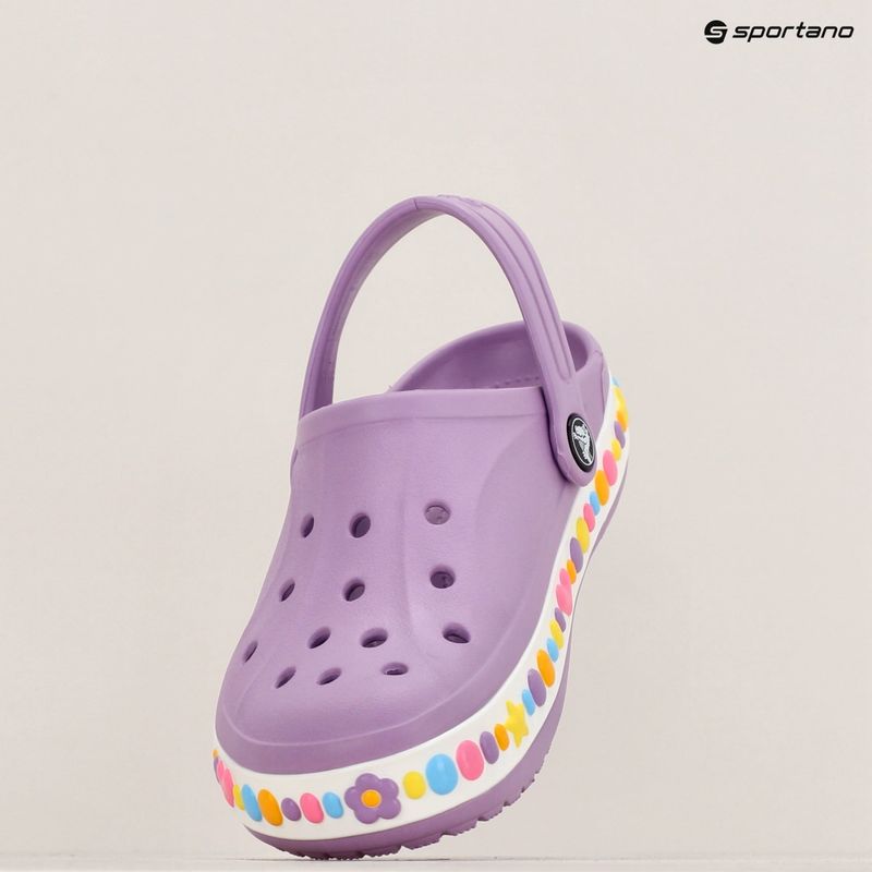 Шльопанці дитячі Crocs Bayaband Charm Band Clogs orchid 16