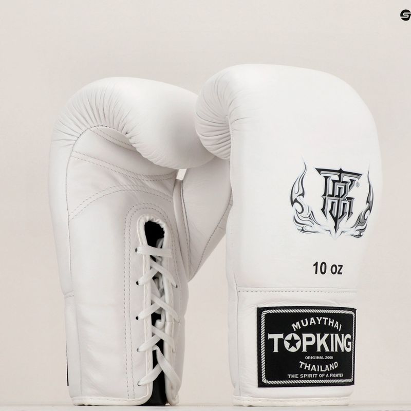 Боксерські рукавички Top King Muay Thai Pro білі 7