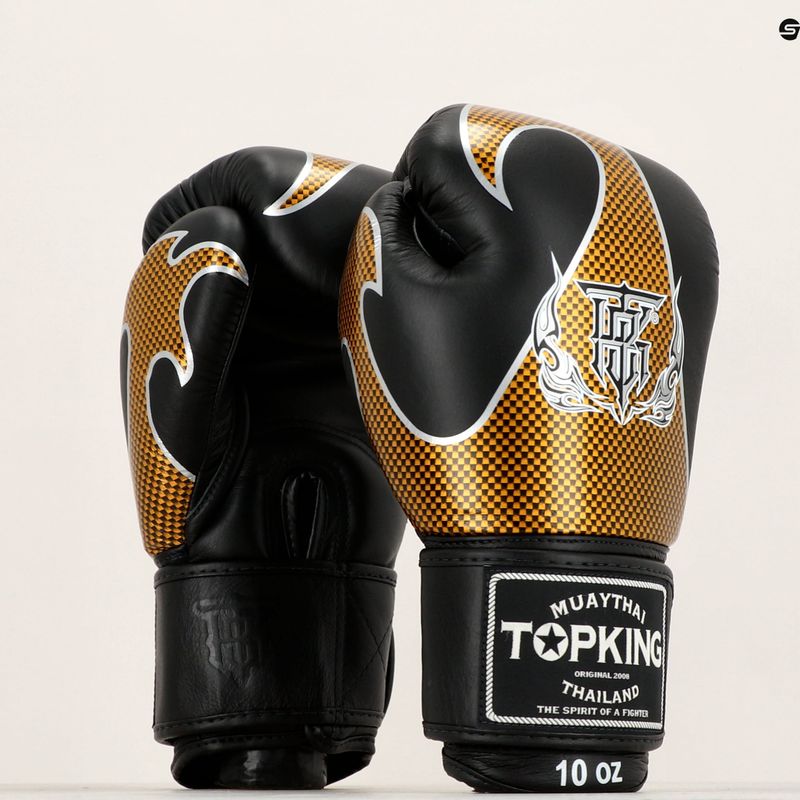 Боксерські рукавички Top King Muay Thai Empower чорні / золоті 7