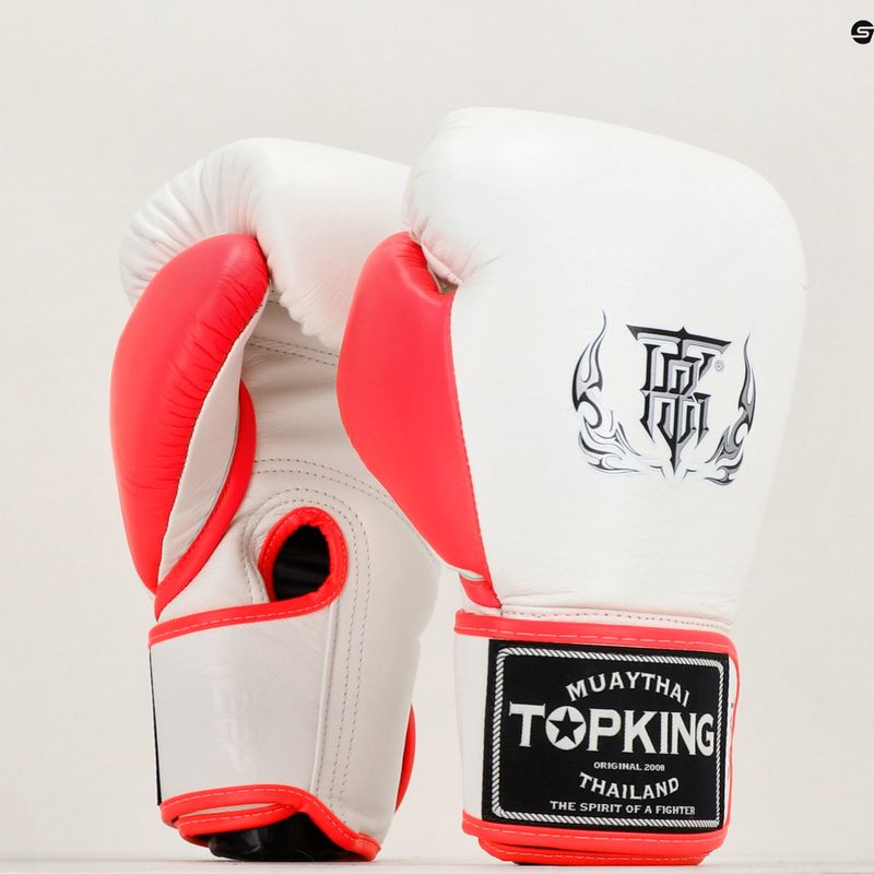 Рукавиці боксерські Top King Boxing Reborn white/pink 6