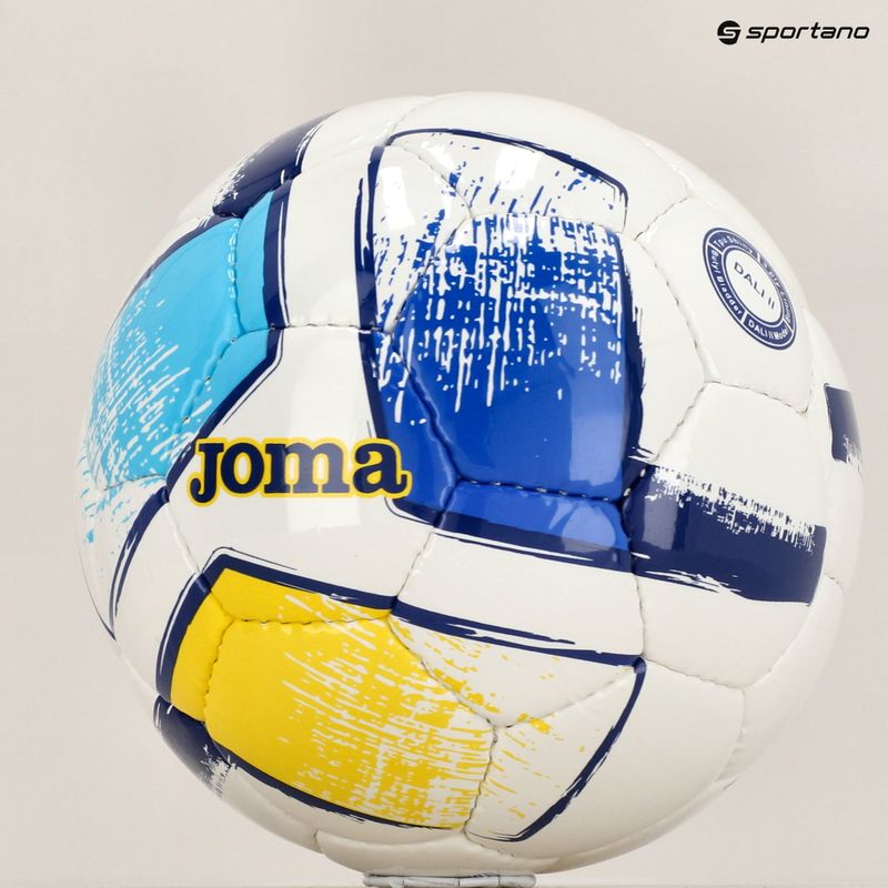 М'яч для футболу Joma Dali II white/fluor orange/yellow розмір 3 5