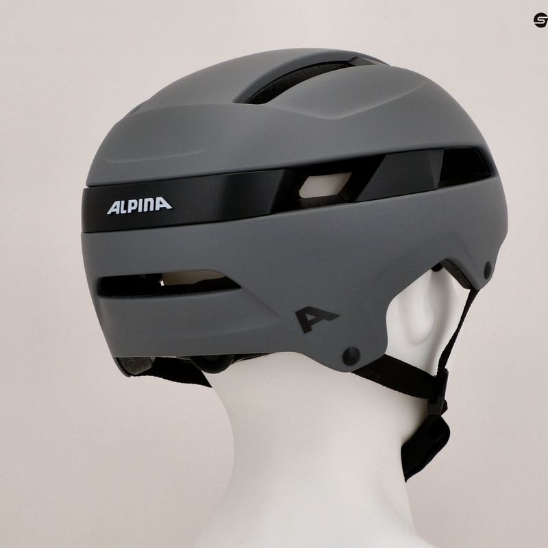Шолом велосипедний Alpina Soho coffee/grey matt 8