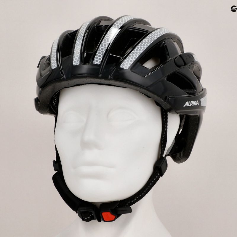 Шолом велосипедний Alpina Ravel Reflective black gloss 9