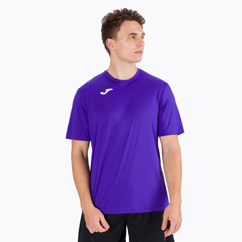 Футболка футбольна Joma Combi SS фіолетова 100052