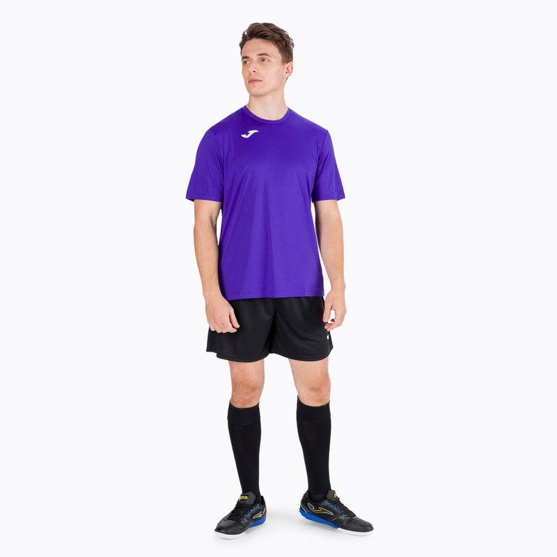 Футболка футбольна Joma Combi SS фіолетова 100052 5