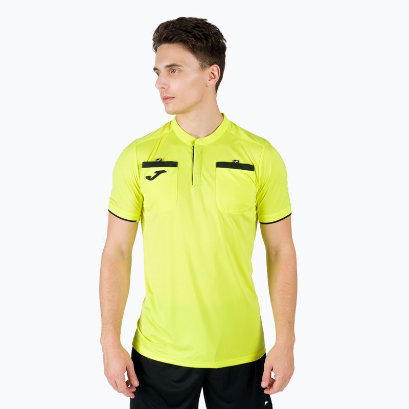 Футболка футбольна чоловіча Joma Referee жовта 101299.061