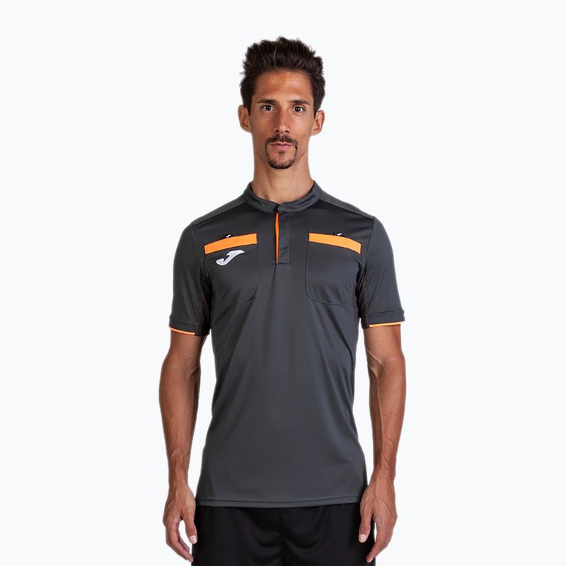 Футболка футбольна чоловіча Joma Referee сіра 101299