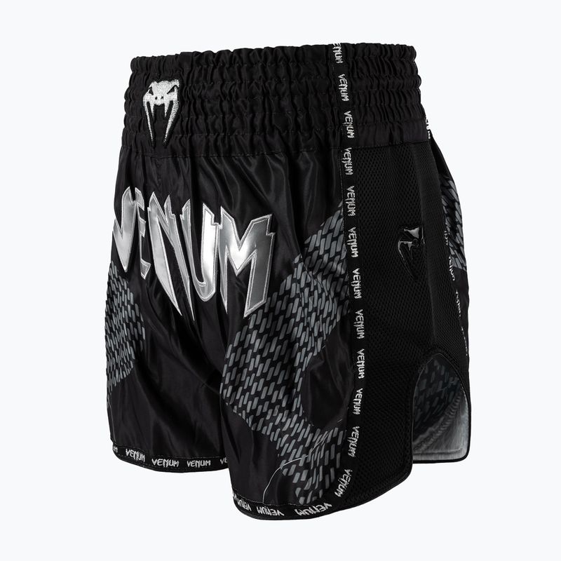 Чоловічі тренувальні шорти Venum Nexus Muay Thai black/silver 3