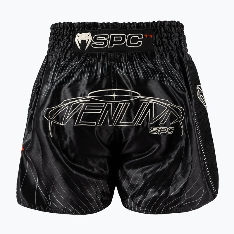 Шорти для тренувань чоловічі Venum Eclipse Muay Thai black/ivory 2