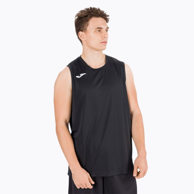 Футболка баскетбольна чоловіча Joma Combi Basket чорна 101660.100