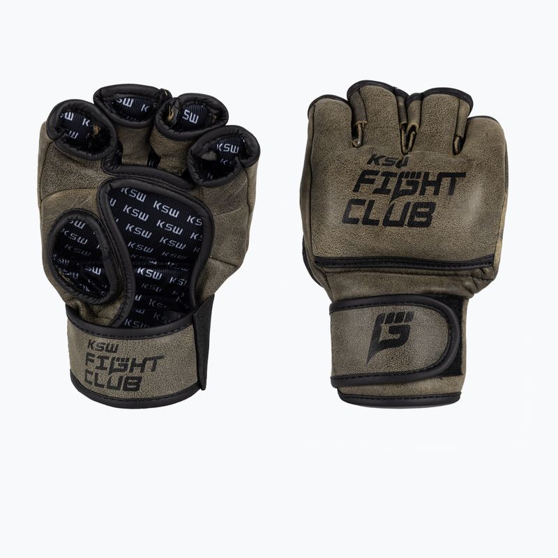 Рукавиці грепплінгові KSW Fight Club brown 3
