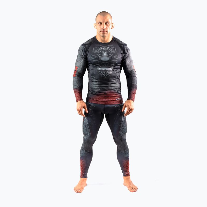 Легінси чоловічі KSW Last Samuraj black