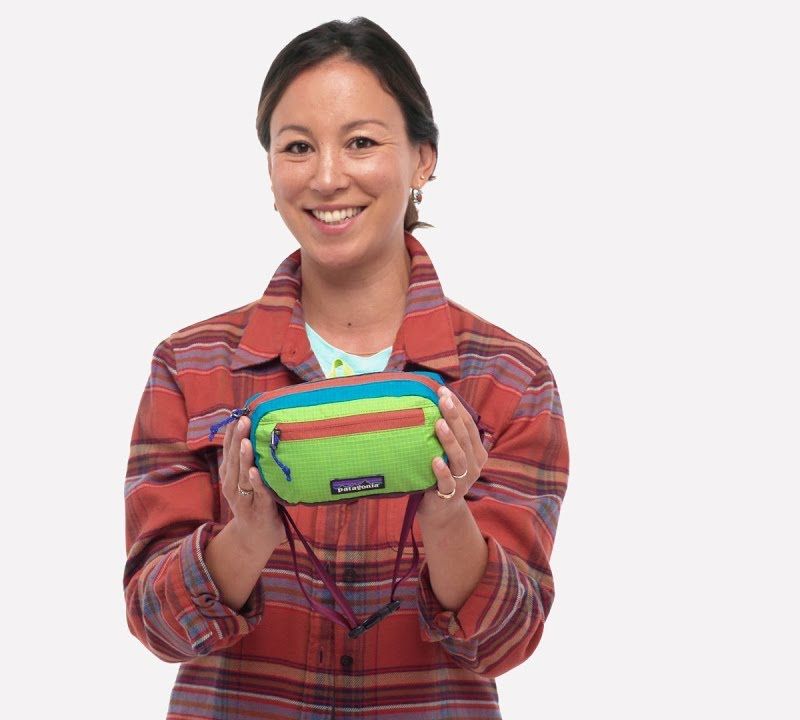 Patagonia Ultralight Black Hole Mini Hip Pack 1 л печворк/обсидіанова слива 4