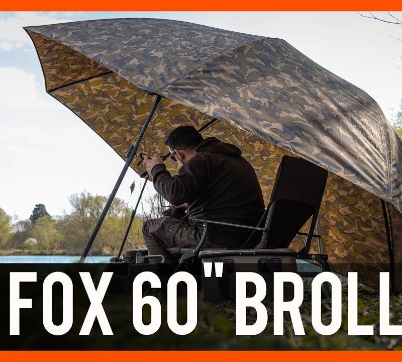 Парасолька коропова Fox International 60" Camo Brolly коричнева CUM268 4