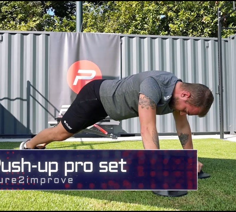 Ручки для віджимань Pure2Improve Push-up Pro Set червоно-чорні P2I202160 6