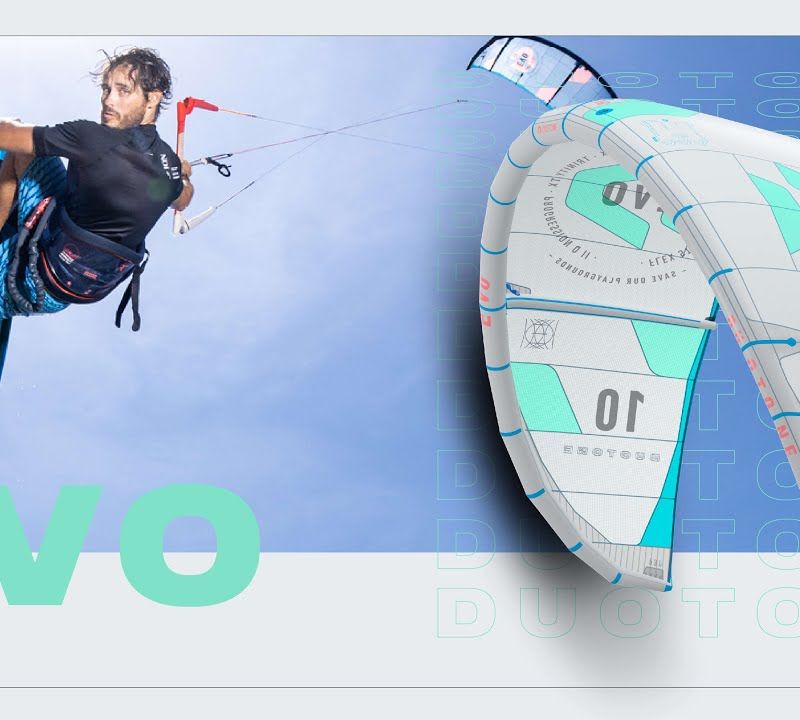 Повітряний змій для кайтсерфінгу DUOTONE Evo light grey/blue 4