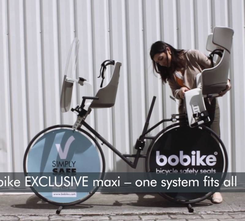 Крісло велосипедне дитяче bobike Exclusive Mini Plus urban black 11