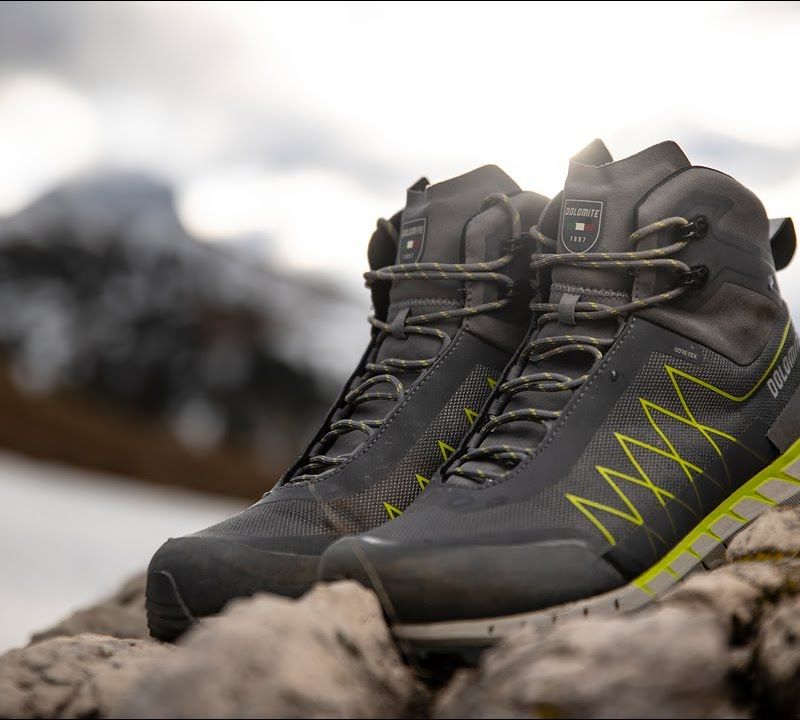 Черевики для трекінгу чоловіче Dolomite Crodanera gunmetal grey/lime green 12