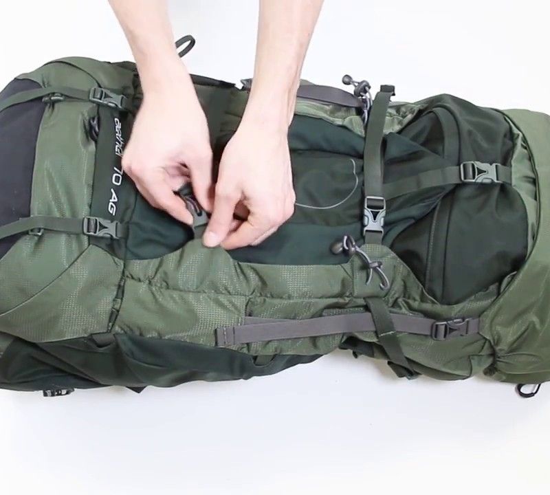 Рюкзак трекінговий чоловічий Osprey Aether 55 l зелений 10002955 8