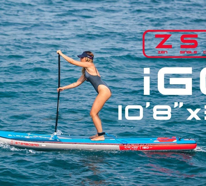 SUP дошка Starboard iGO Zen SC 10'8" блакитна 13