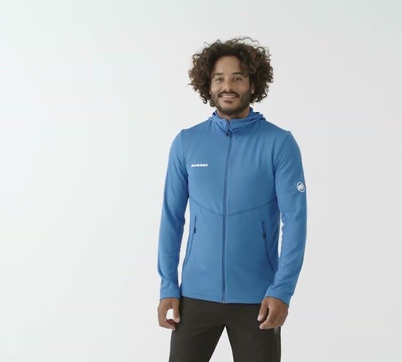 Кофта трекінгова чоловіча Mammut Aconcagua Light ML Hooded чорна 11