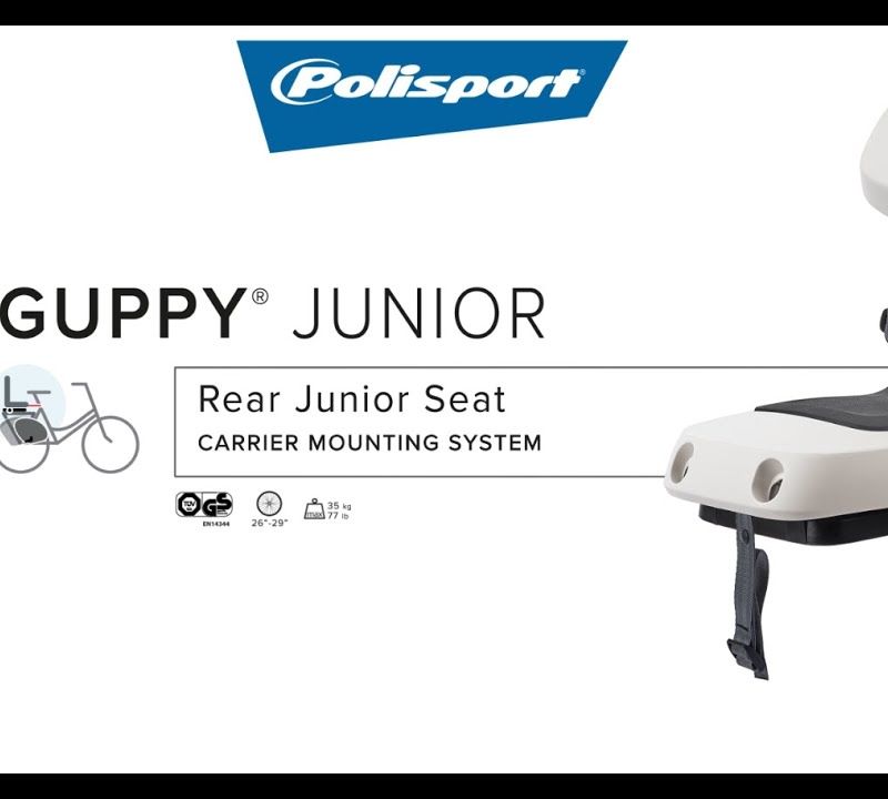 Крісло велосипедне дитяче на багажник Polisport Guppy Junior CFS сіре FO 8636100013 5
