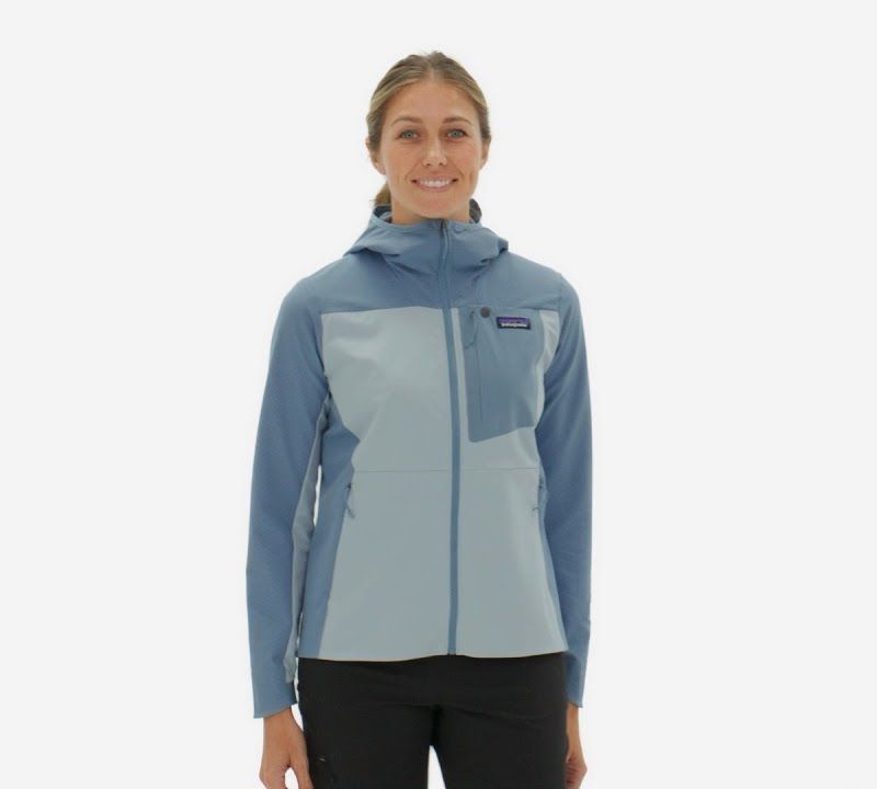 Куртка софтшелл жіноча Patagonia R1 CrossStrata Hoody burl red 5