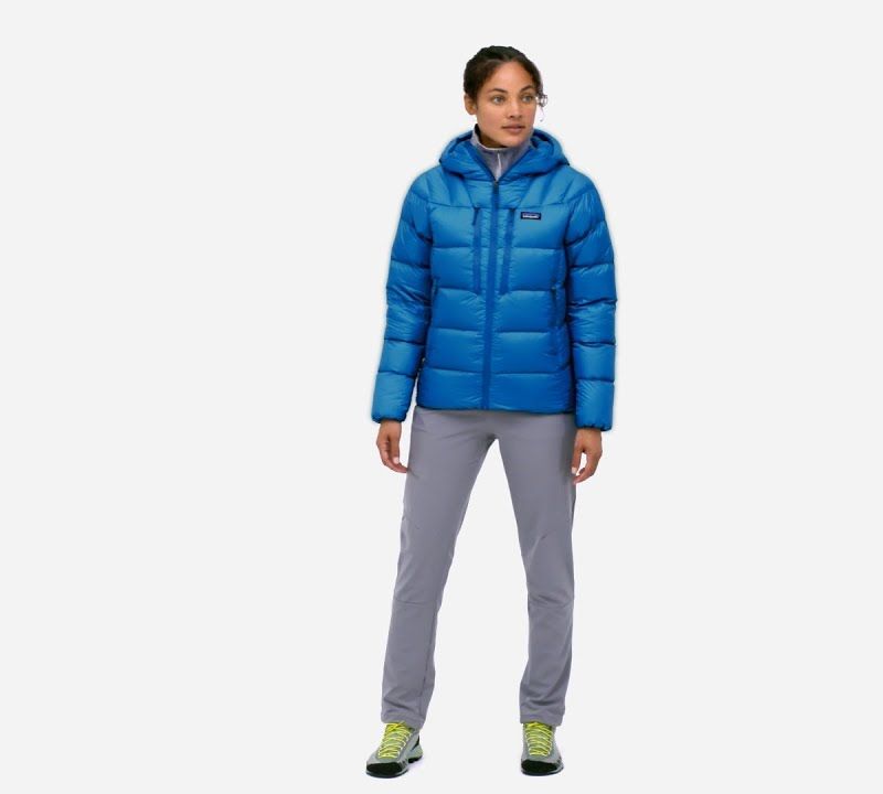 Пуховик жіночий Patagonia Fitz Roy Down Hoody lagom blue 8