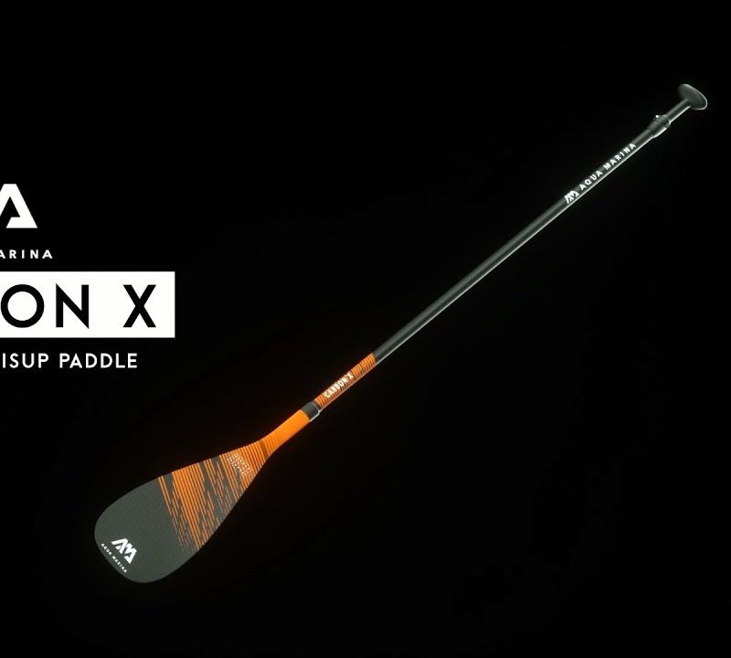 Весло для SUP з 3 частин Aqua Marina CARBON X чорно-помаранчеве B0303016 8